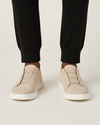 THE LUSSO SLIP - ON - SUEDE LEATHER SNEAKER - LORMIER - 