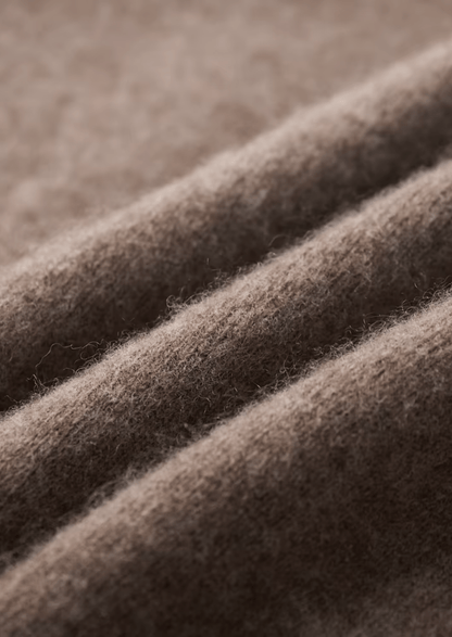Close-up of brown fabric texture