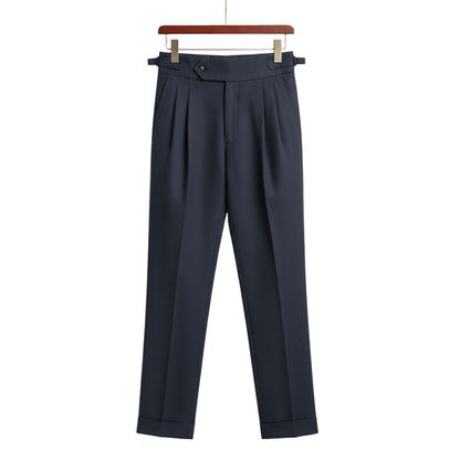 THE REFINED COTTON - LINEN GENTLEMAN TROUSERS - LORMIER - 