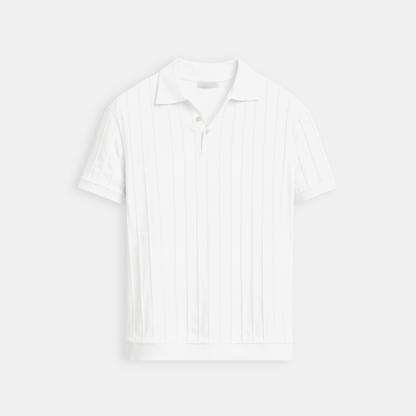 VERTICAL STRIPED BUTTON UP POLO - LORMIER - 