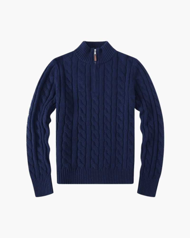 WOMEN'S VERBIER HALF ZIP SWEATER - LORMIER - 