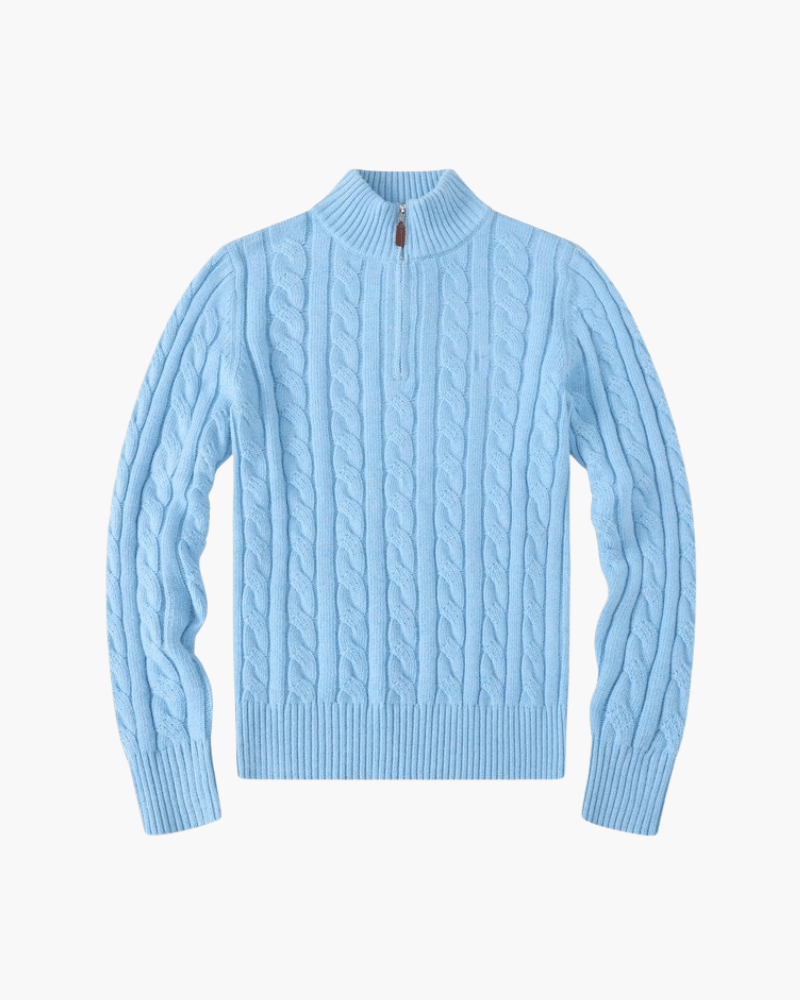 WOMEN'S VERBIER HALF ZIP SWEATER - LORMIER - 