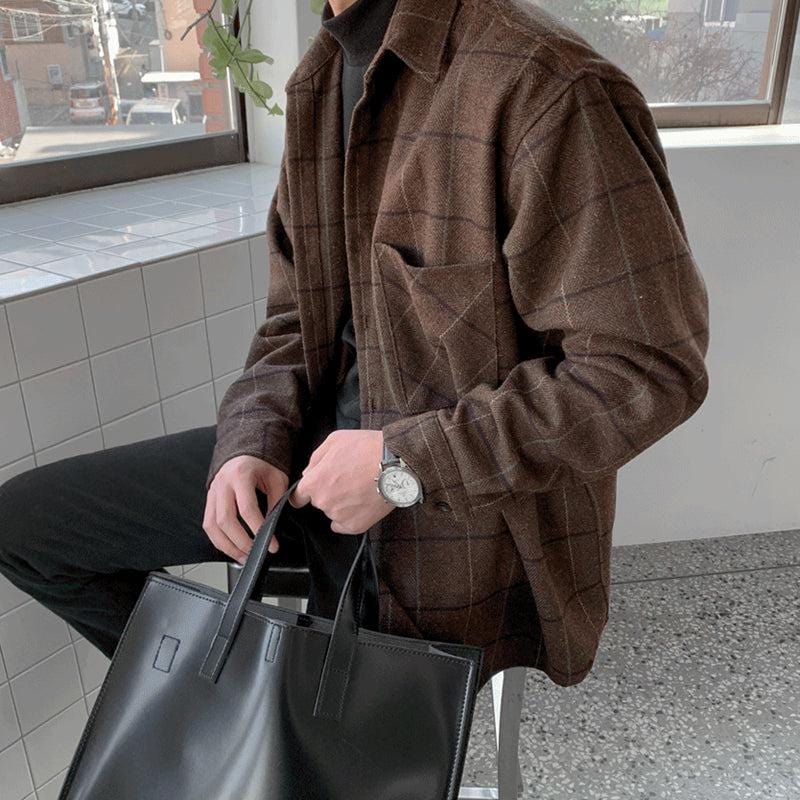 WOOLEN OVERSHIRT - LORMIER - 