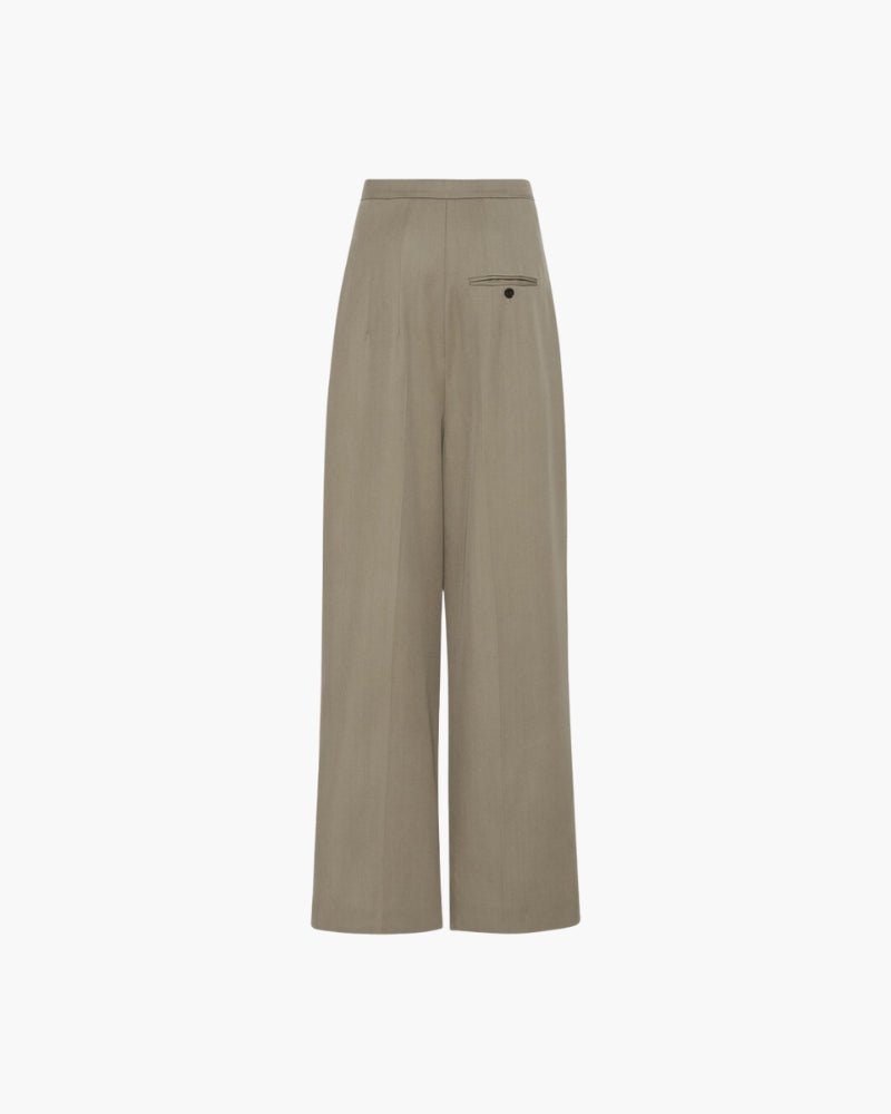 WOOLEN OVERSIZED PANTALON - LORMIER - 