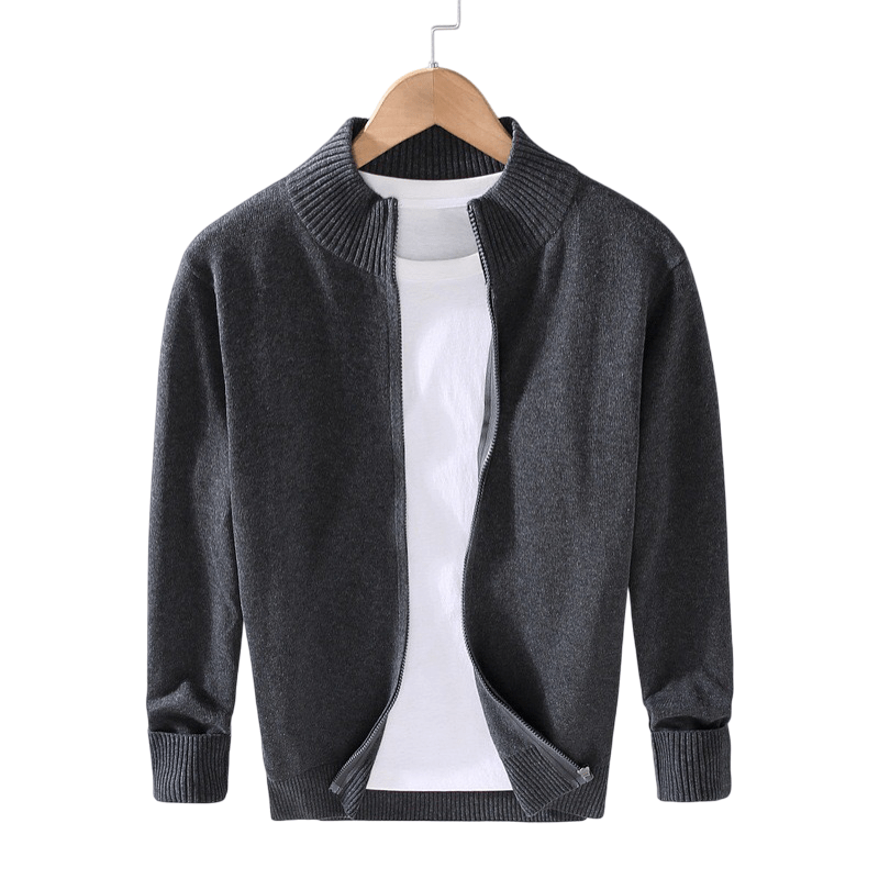 ZIPPED CARDIGAN - LORMIER - 