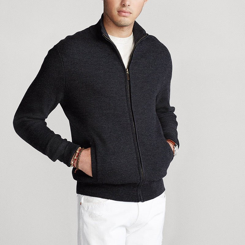 ZIPPED CARDIGAN - LORMIER - 