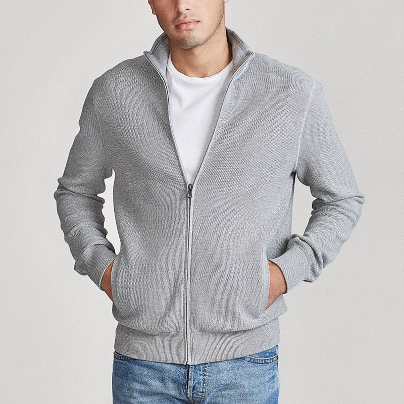 ZIPPED CARDIGAN - LORMIER - 
