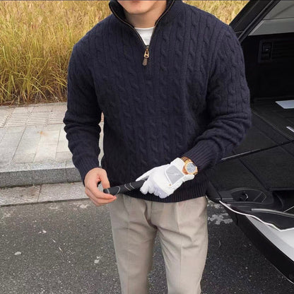 ZIPPED SWEATER - LORMIER - 