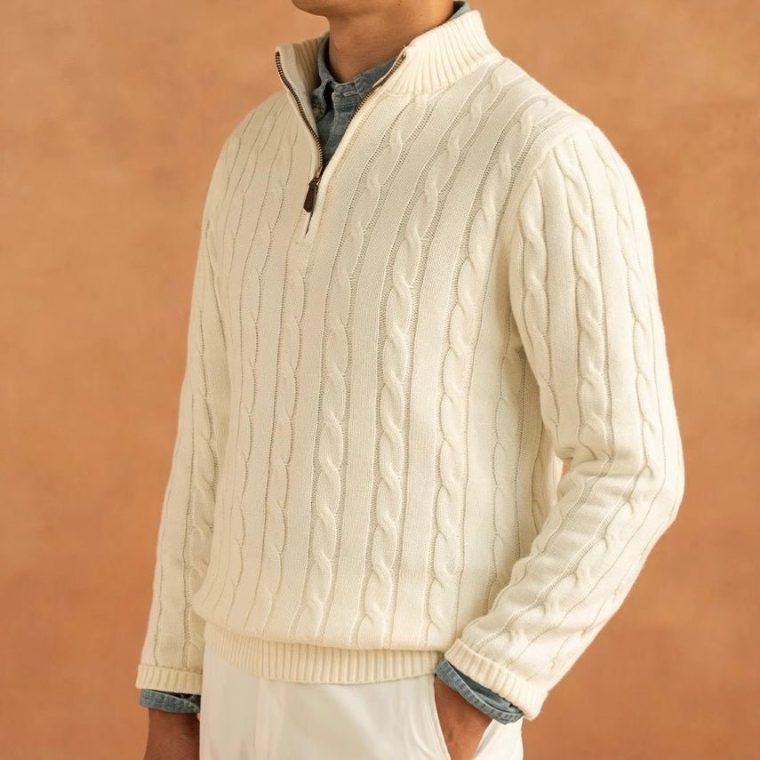 ZIPPED SWEATER - LORMIER - 