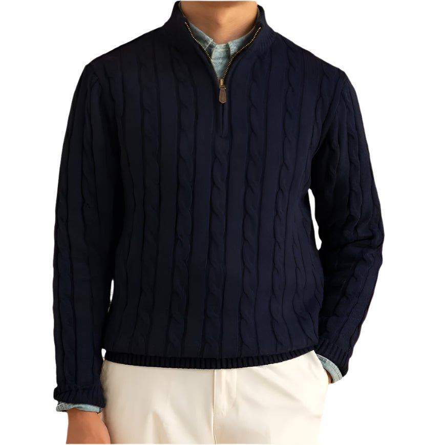 ZIPPED SWEATER - LORMIER - 