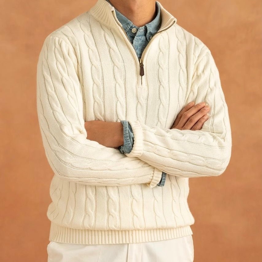 ZIPPED SWEATER - LORMIER - 