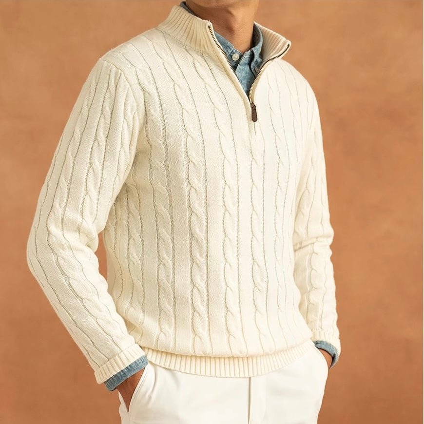ZIPPED SWEATER - LORMIER - 